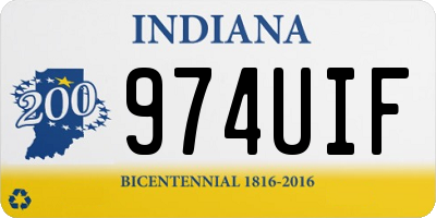 IN license plate 974UIF
