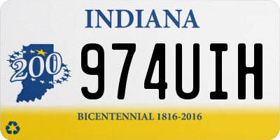 IN license plate 974UIH