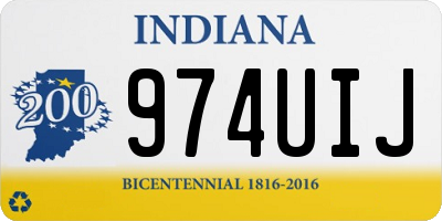 IN license plate 974UIJ