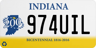IN license plate 974UIL