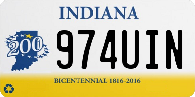 IN license plate 974UIN