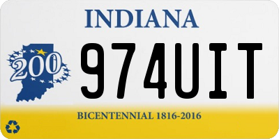 IN license plate 974UIT