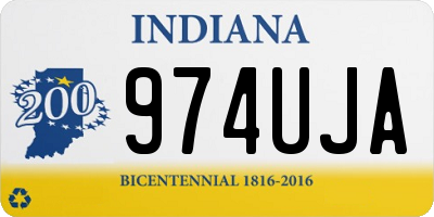 IN license plate 974UJA