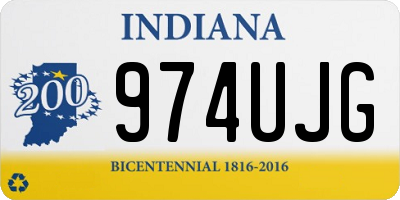 IN license plate 974UJG