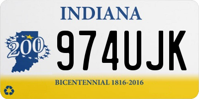 IN license plate 974UJK