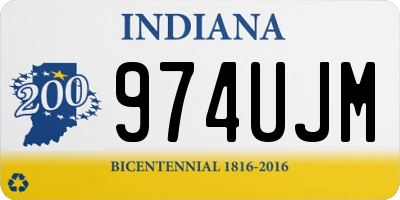 IN license plate 974UJM