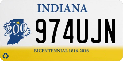 IN license plate 974UJN