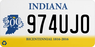 IN license plate 974UJO