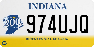 IN license plate 974UJQ