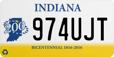 IN license plate 974UJT