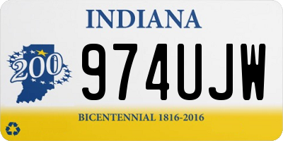 IN license plate 974UJW