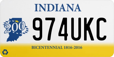 IN license plate 974UKC