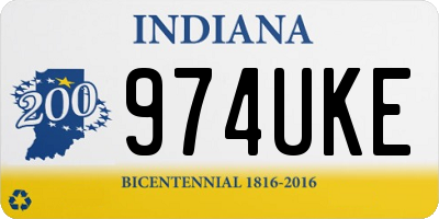 IN license plate 974UKE