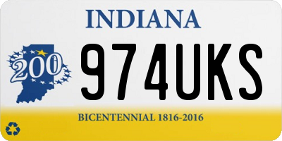 IN license plate 974UKS