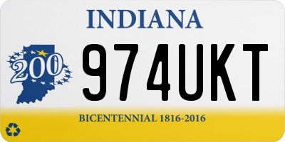 IN license plate 974UKT