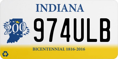 IN license plate 974ULB