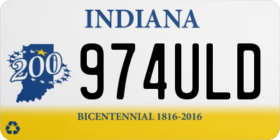 IN license plate 974ULD