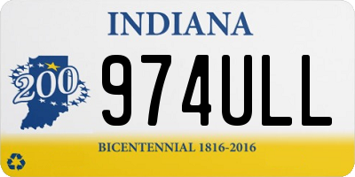 IN license plate 974ULL