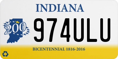 IN license plate 974ULU