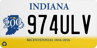IN license plate 974ULV