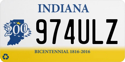 IN license plate 974ULZ