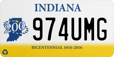 IN license plate 974UMG