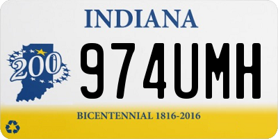 IN license plate 974UMH