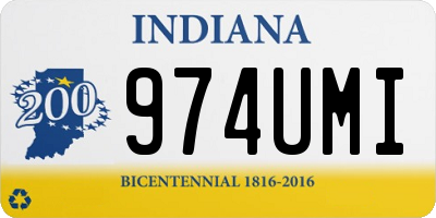 IN license plate 974UMI