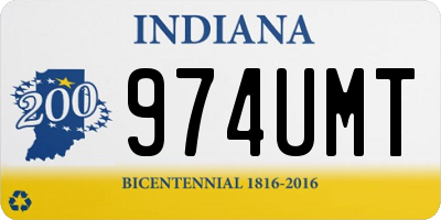 IN license plate 974UMT