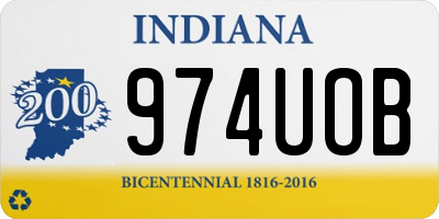 IN license plate 974UOB
