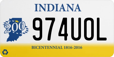 IN license plate 974UOL