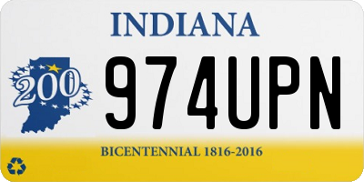 IN license plate 974UPN