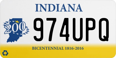 IN license plate 974UPQ