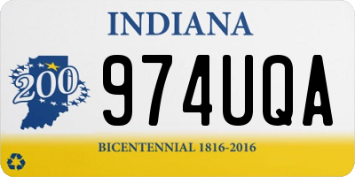 IN license plate 974UQA