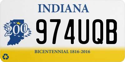 IN license plate 974UQB