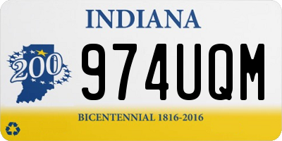 IN license plate 974UQM