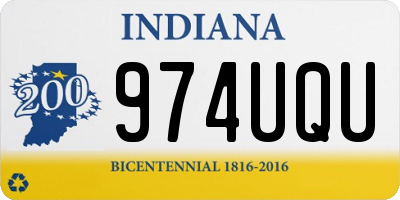 IN license plate 974UQU