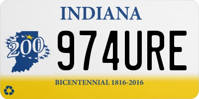 IN license plate 974URE