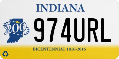 IN license plate 974URL