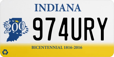 IN license plate 974URY