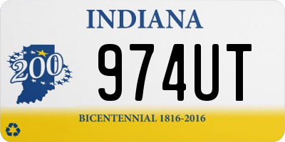 IN license plate 974UT