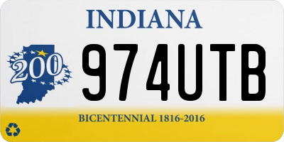 IN license plate 974UTB
