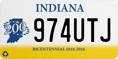 IN license plate 974UTJ