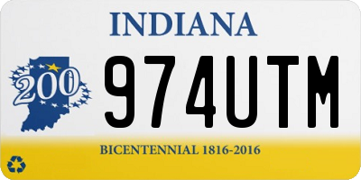 IN license plate 974UTM