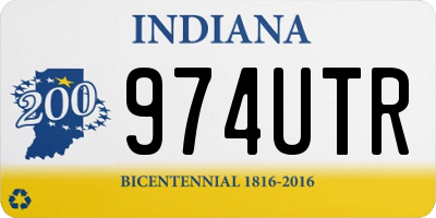 IN license plate 974UTR