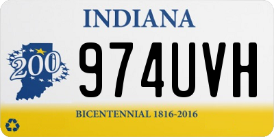 IN license plate 974UVH