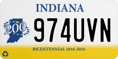 IN license plate 974UVN