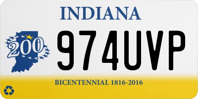 IN license plate 974UVP