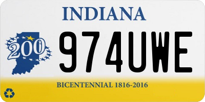 IN license plate 974UWE
