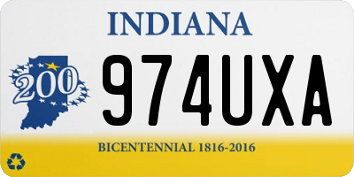 IN license plate 974UXA